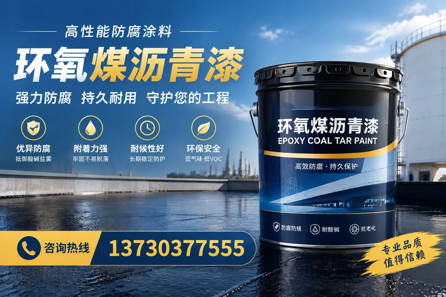 环氧煤沥青漆的耐久性分析，适合华安的使用场景